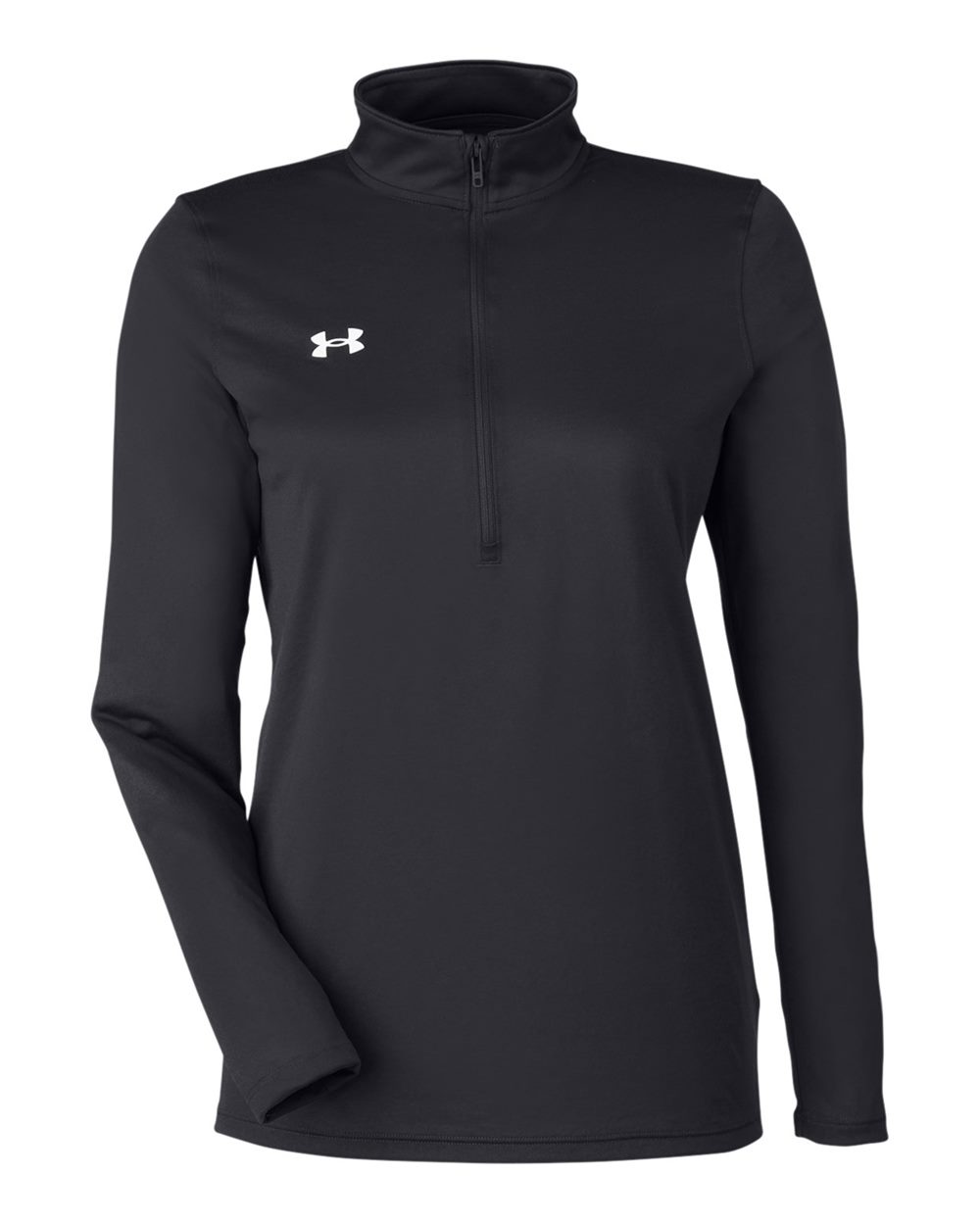 Under Armour Women's Team Tech™ Half-Zip Pullover - 1376862 Black- White