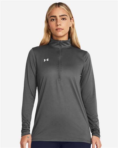 Under Armour Women's Team Tech™ Half-Zip Pullover - 1376862 Castlerock- White