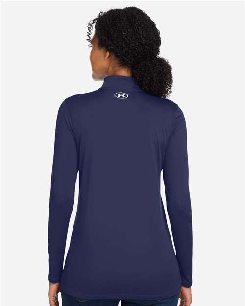 Under Armour Women's Team Tech™ Half-Zip Pullover - 1376862 Midnight Navy- White