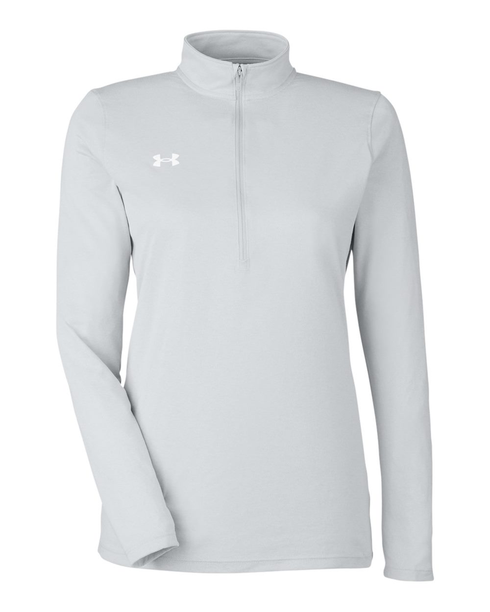 Under Armour Women's Team Tech™ Half-Zip Pullover - 1376862 Mod Grey Light Heather- White