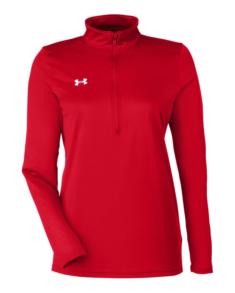 Under Armour Women's Team Tech™ Half-Zip Pullover - 1376862 Red- White