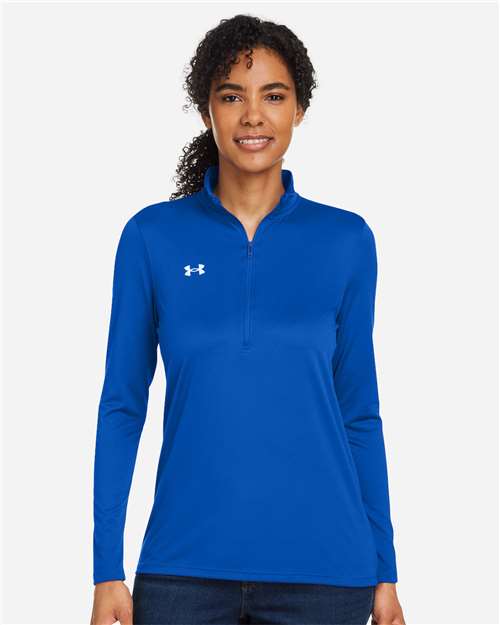 Under Armour Women's Team Tech™ Half-Zip Pullover - 1376862 Royal- White