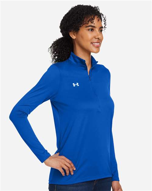 Under Armour Women's Team Tech™ Half-Zip Pullover - 1376862 Royal- White