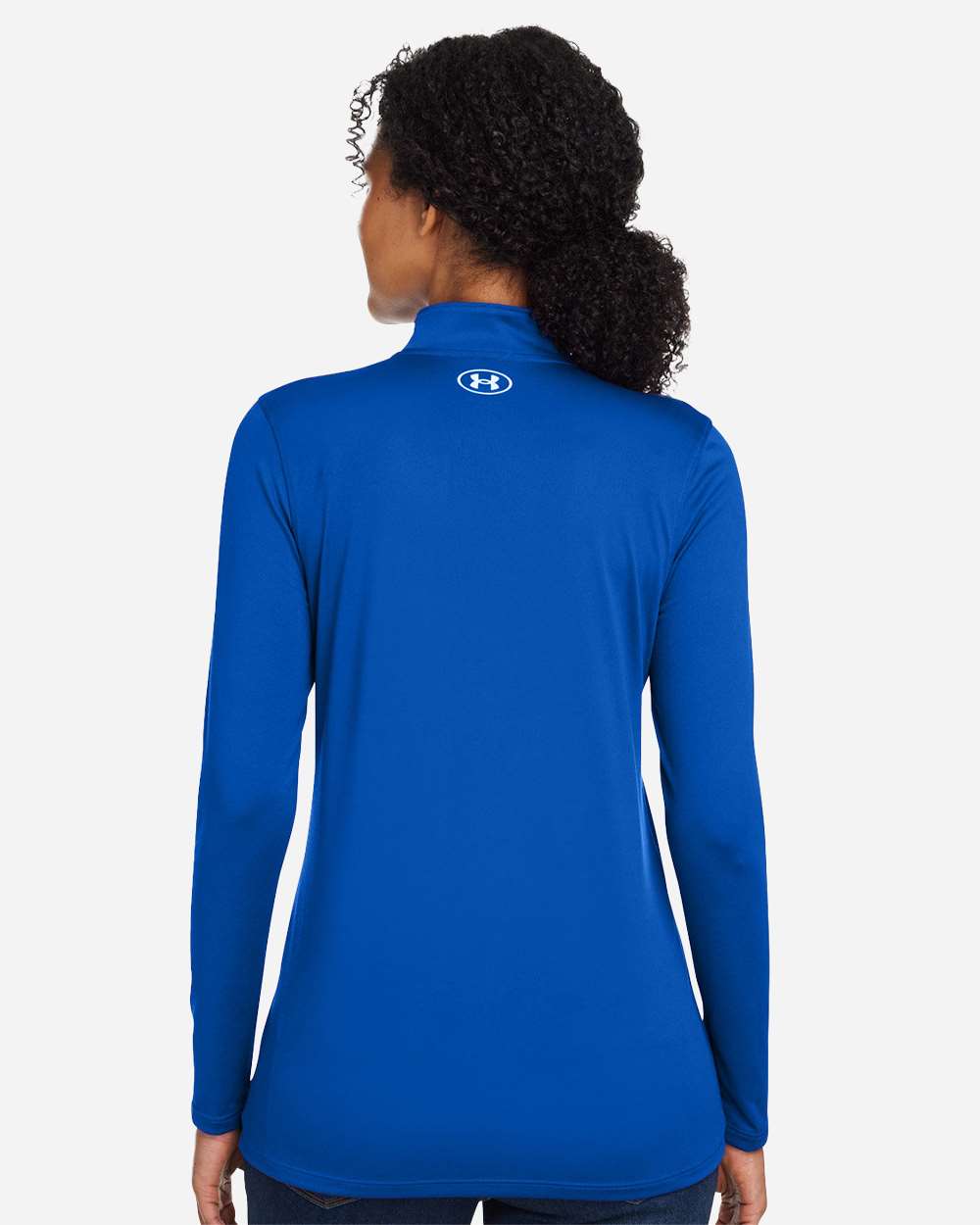 Under Armour Women's Team Tech™ Half-Zip Pullover - 1376862 Royal- White