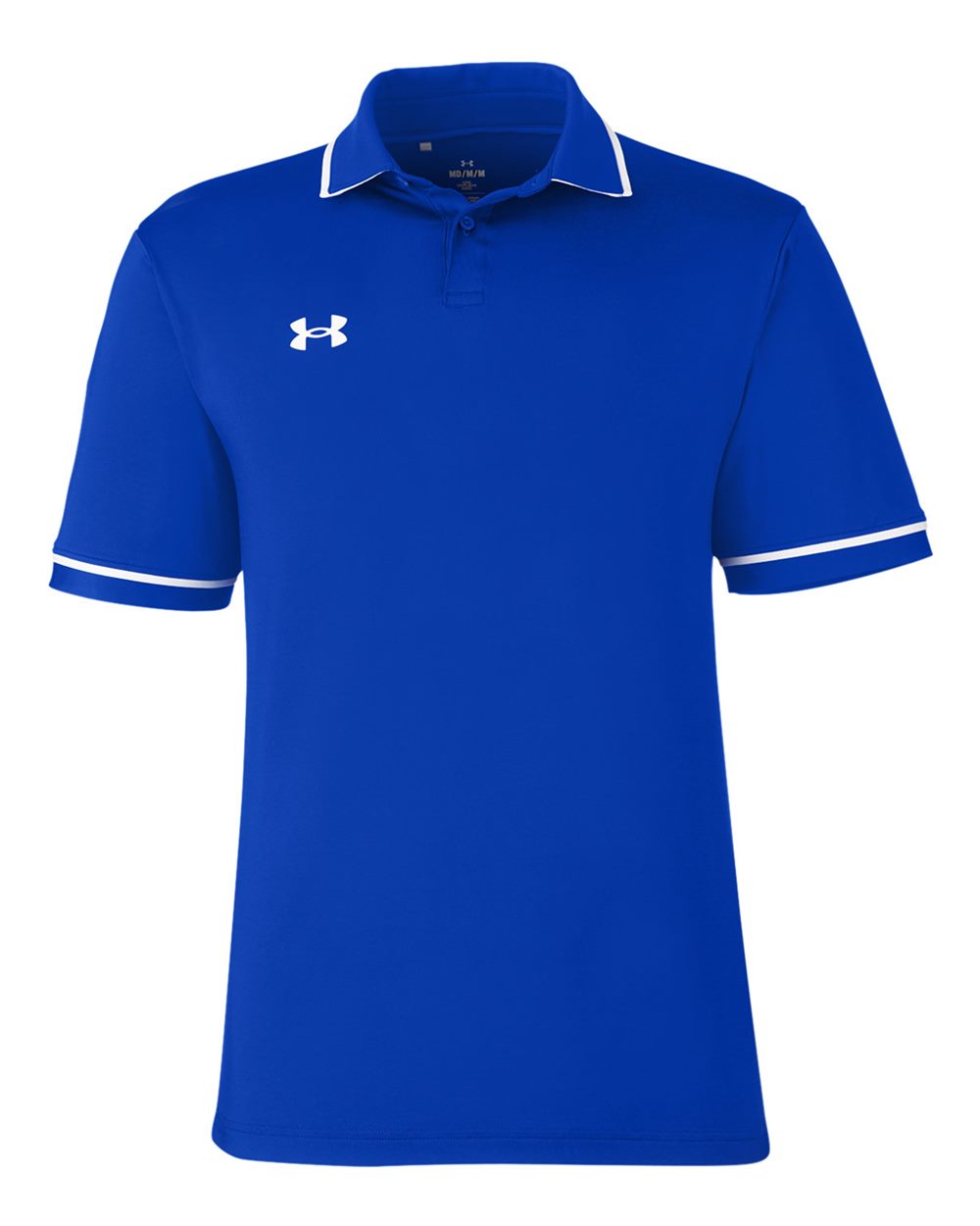 Under Armour Men's Tipped Teams Performance Polo - 1376904 Royal- White