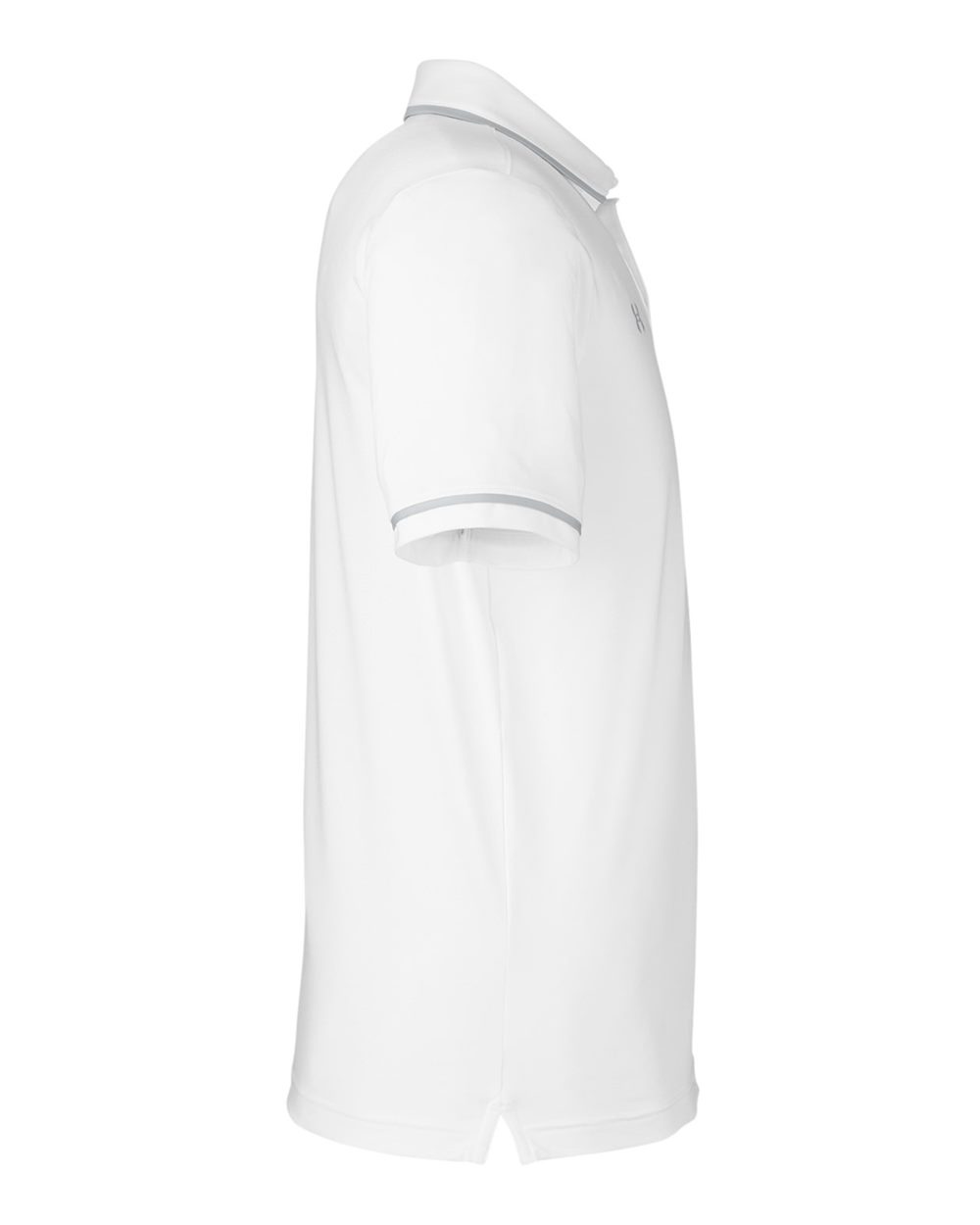Under Armour Men's Tipped Teams Performance Polo - 1376904 White- Mod Grey