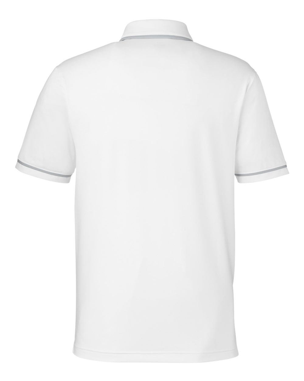 Under Armour Men's Tipped Teams Performance Polo - 1376904 White- Mod Grey