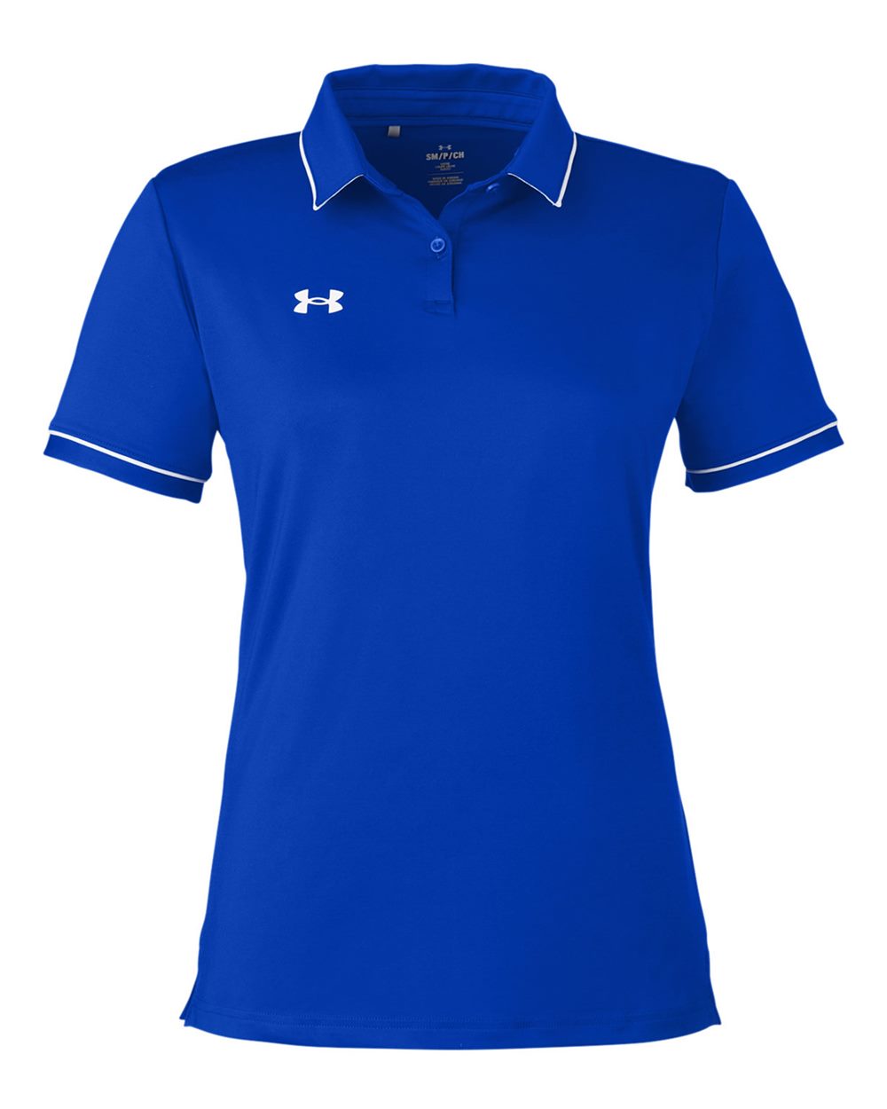 Under Armour Women's Tipped Teams Performance Polo - 1376905 Royal- White