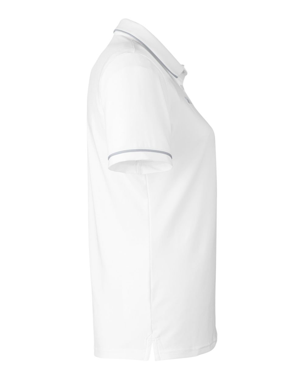 Under Armour Women's Tipped Teams Performance Polo - 1376905 White- Mod Grey