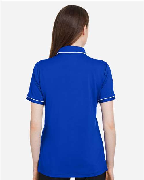 Under Armour Women's Tipped Teams Performance Polo - 1376905 Royal- White
