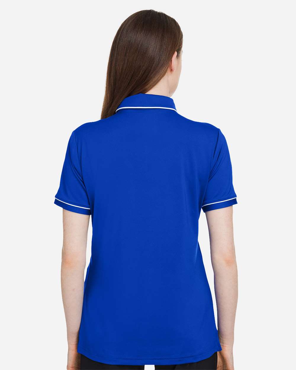 Under Armour Women's Tipped Teams Performance Polo - 1376905 Royal- White