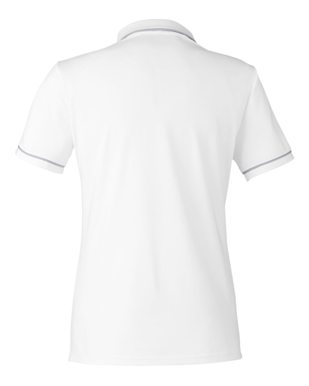Under Armour Women's Tipped Teams Performance Polo - 1376905 White- Mod Grey