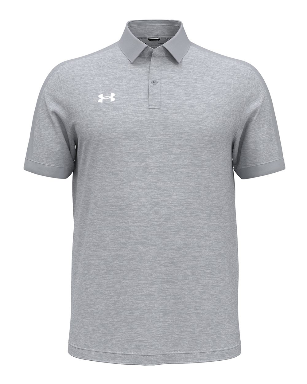 Under Armour Men's Trophy Level Polo - 1376907 Mod Grey- White