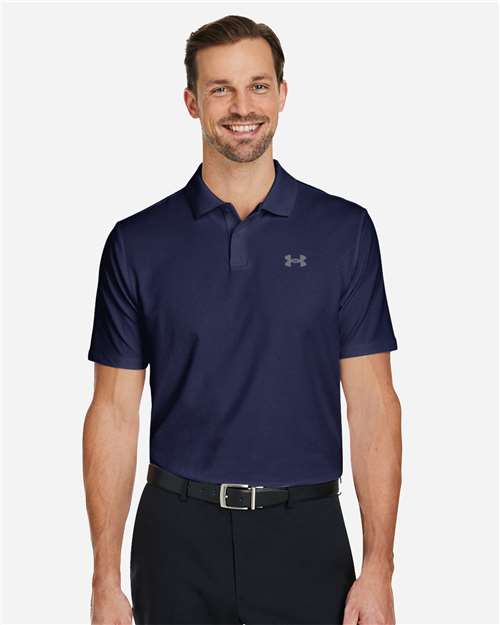 Under Armour Men's Performance 3.0 Golf Polo - 1377374 Midnight Navy- Pitch Grey