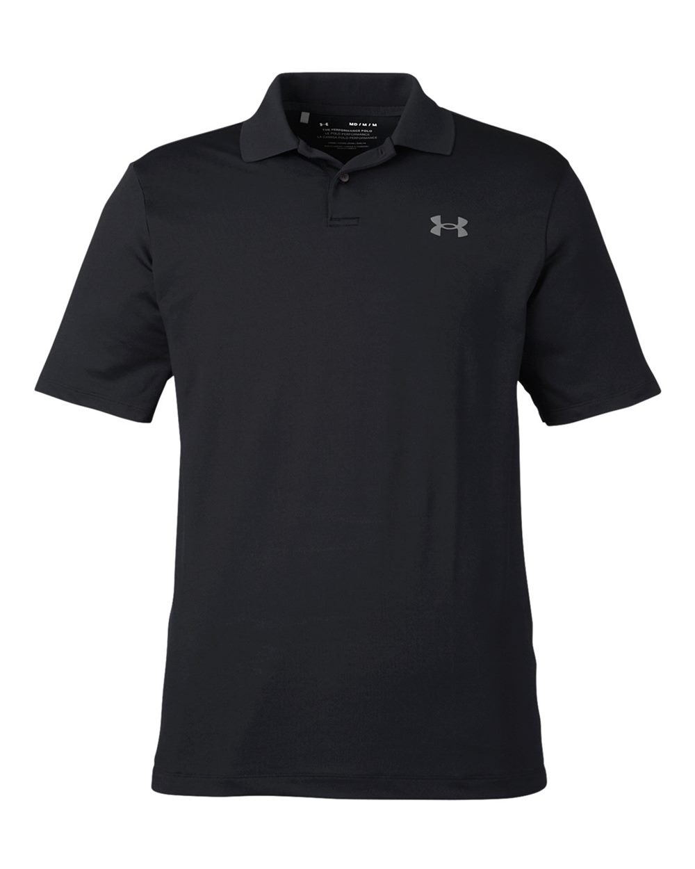 Under Armour Men's Performance 3.0 Golf Polo - 1377374 Black- PTC Grey