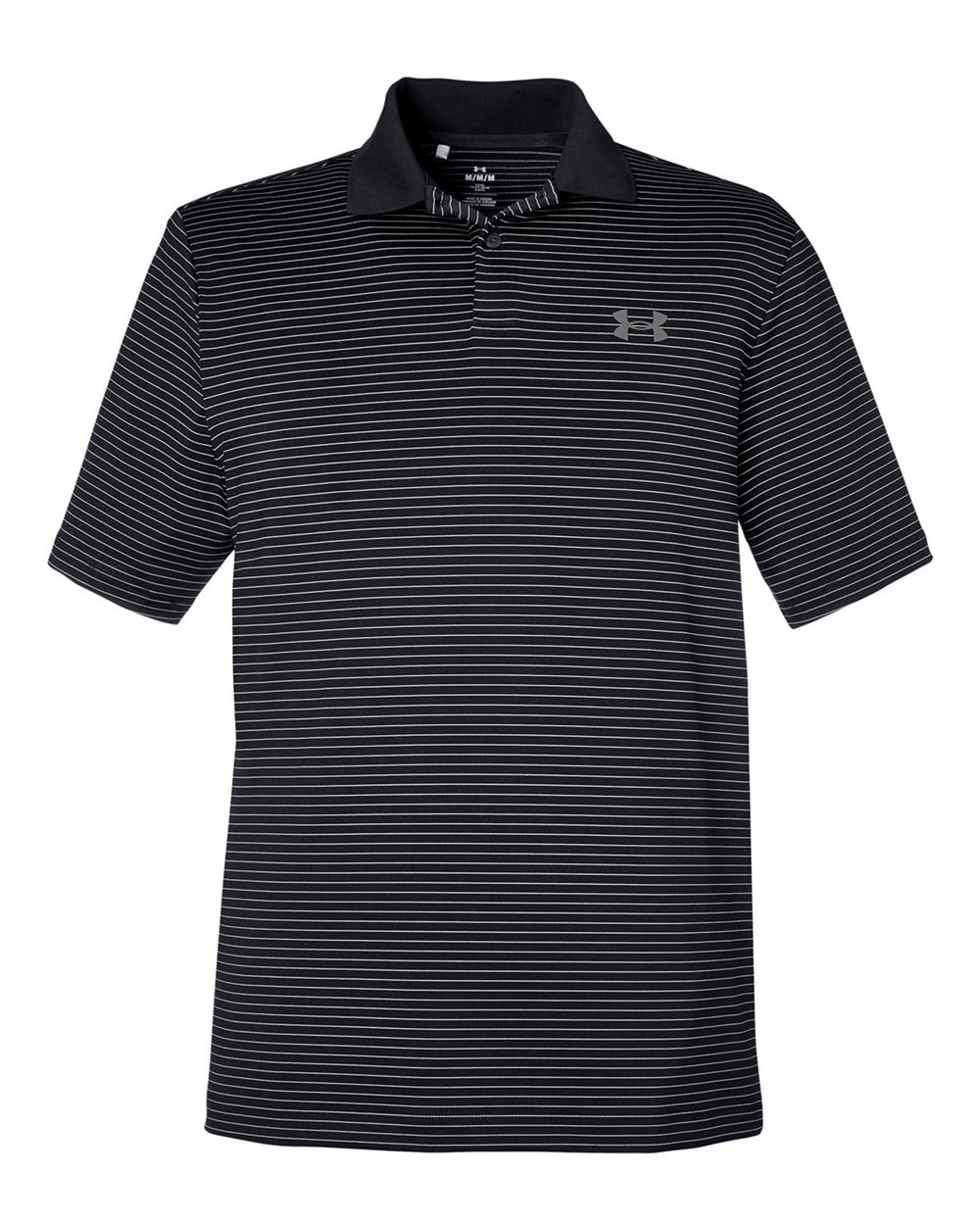 Under Armour Men's 3.0 Striped Perf Polo - 1377376 Black_001