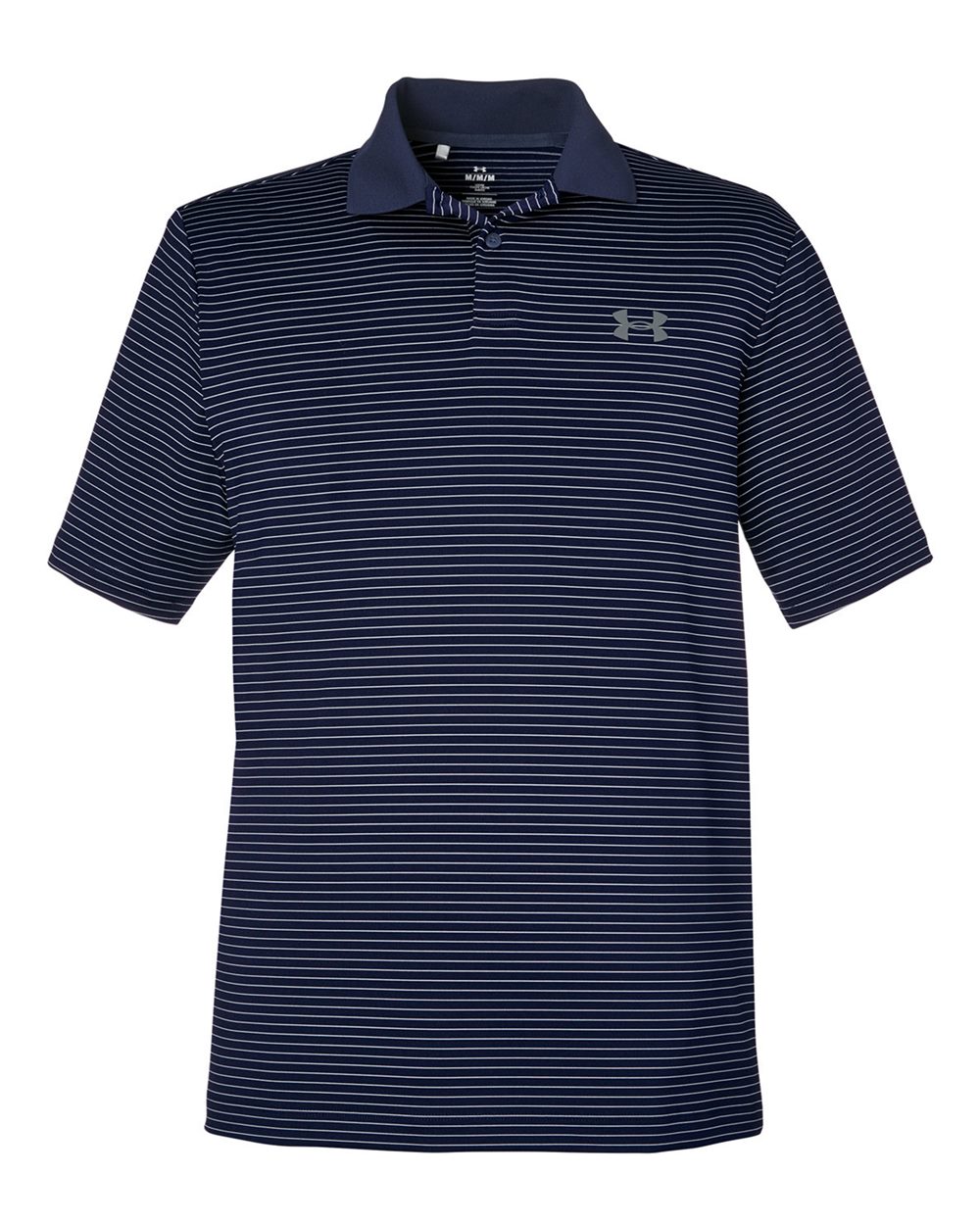 Under Armour Men's 3.0 Striped Perf Polo - 1377376 Midnight Navy- White