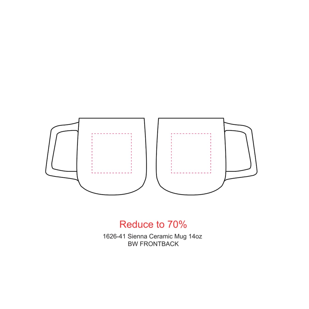 Sienna Ceramic Mug 14oz - 1626-41 Black