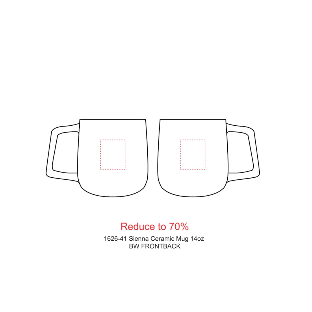 Sienna Ceramic Mug 14oz - 1626-41 Black