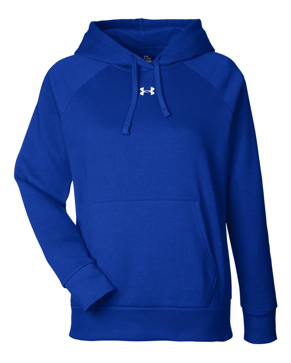 Under Armour Women's Rival Fleece Hooded Sweatshirt - 1379500 Royal- White