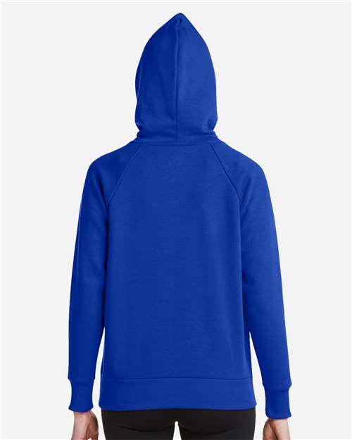 Under Armour Women's Rival Fleece Hooded Sweatshirt - 1379500 Royal- White