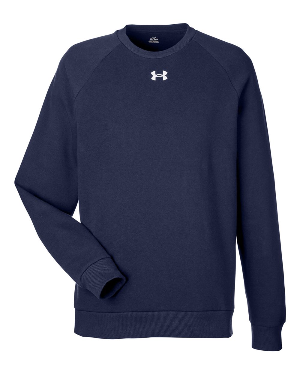 Under Armour Men's Rival Fleece Crewneck Sweatshirt - 1379755 Midnight Navy- White