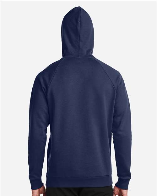 Under Armour Men's Rival Fleece Hooded Sweatshirt - 1379757 Midnight Navy- White