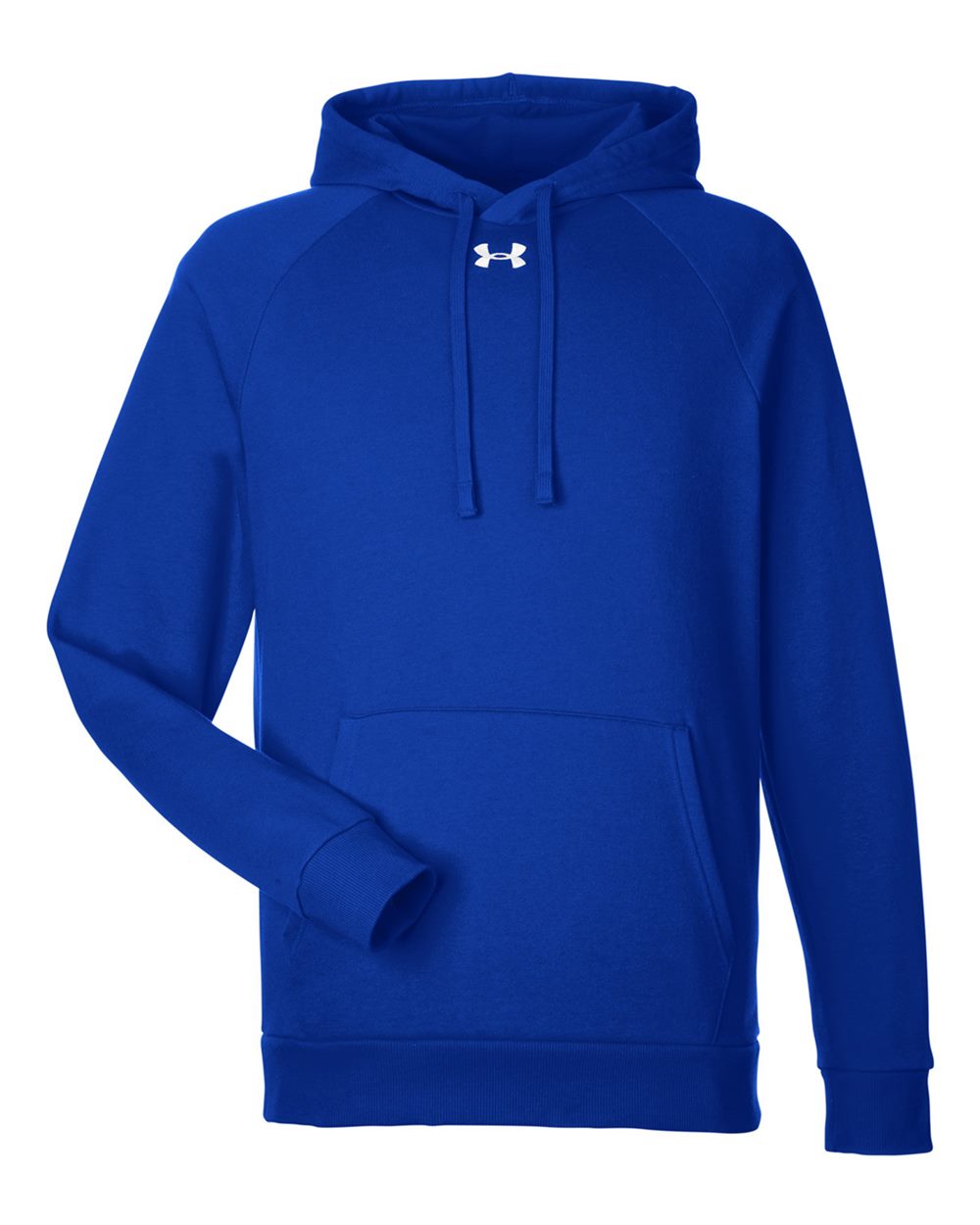 Under Armour Men's Rival Fleece Hooded Sweatshirt - 1379757 Royal- White