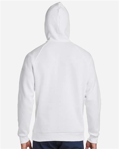 Under Armour Men's Rival Fleece Hooded Sweatshirt - 1379757 White- Black