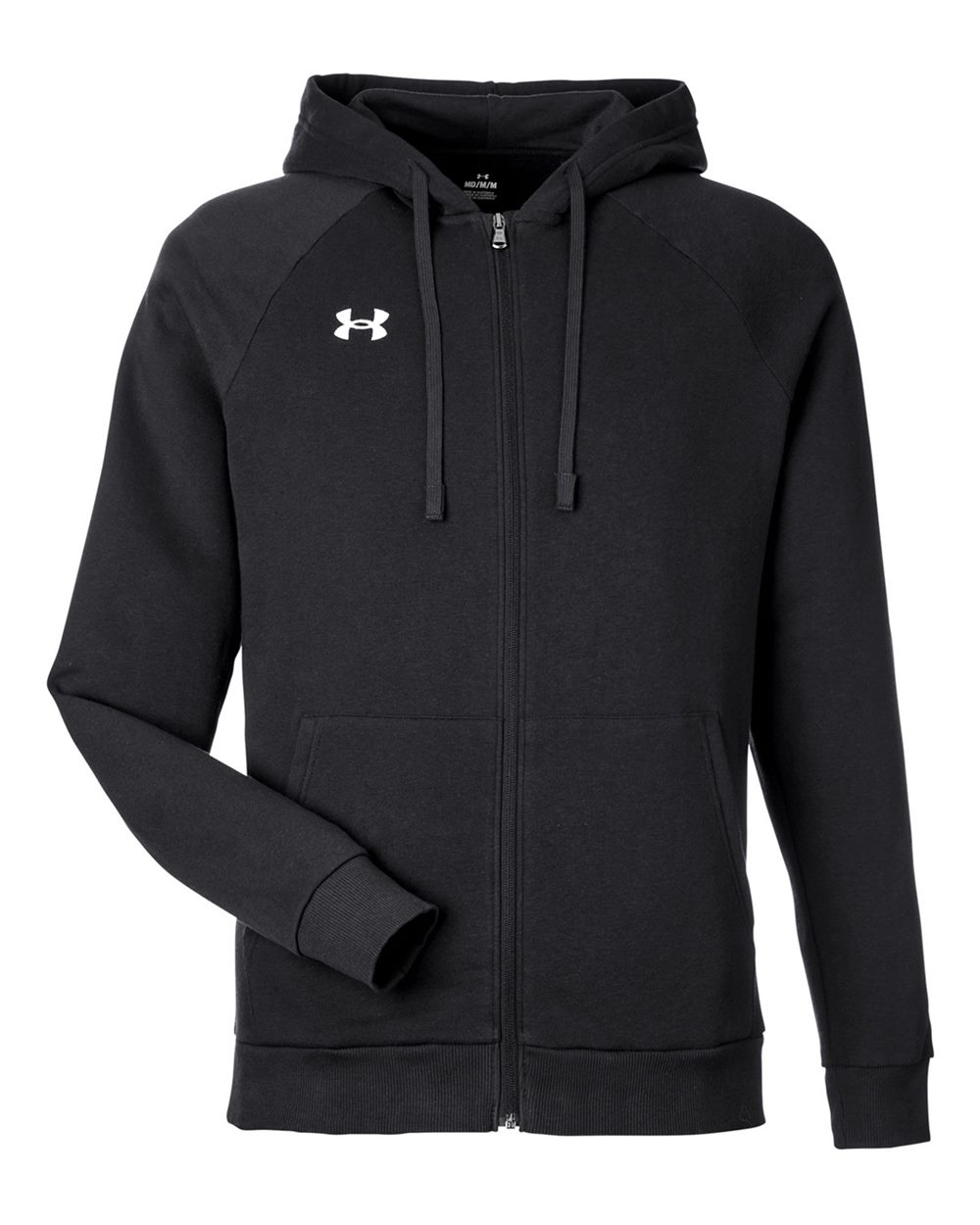 Under Armour Men's Rival Fleece Full-Zip - 1379767 Black- White