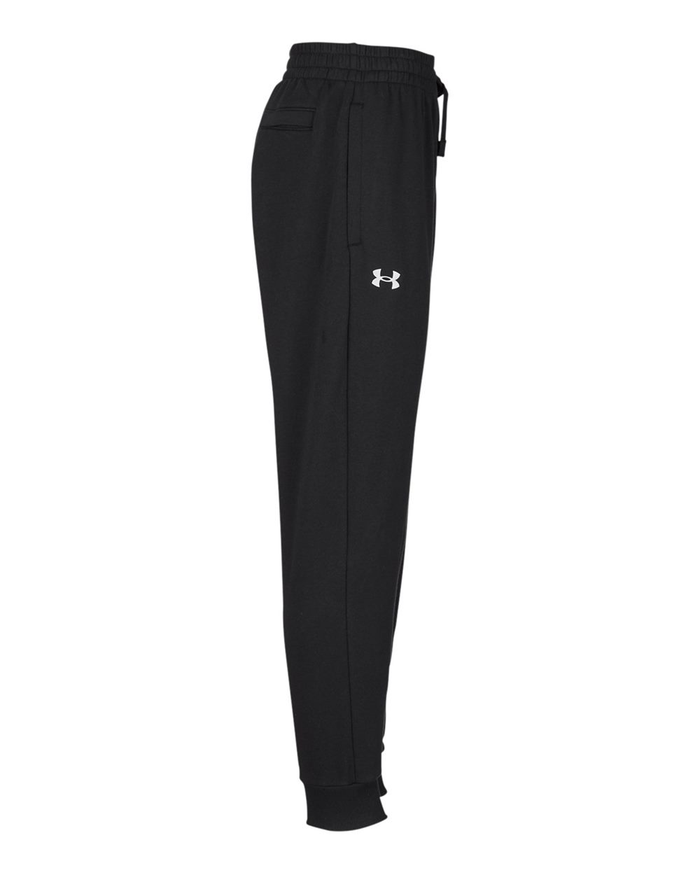 Under Armour Unisex Rival Fleece Joggers - 1379774 Black- White