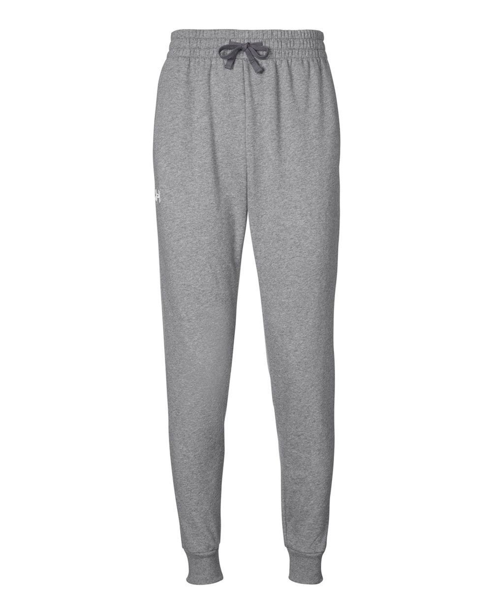 Under Armour Unisex Rival Fleece Joggers - 1379774 CS Grey Light Heather- White