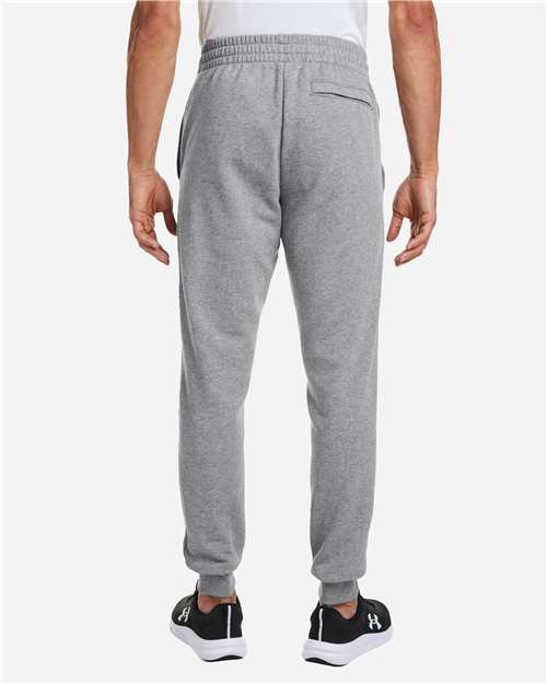 Under Armour Unisex Rival Fleece Joggers - 1379774 CS Grey Light Heather- White