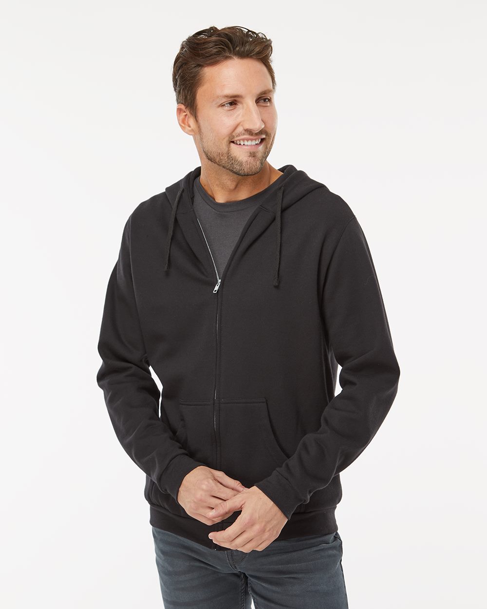 M&O Unisex Zipper Fleece Hoodie - 3331 - 3331M