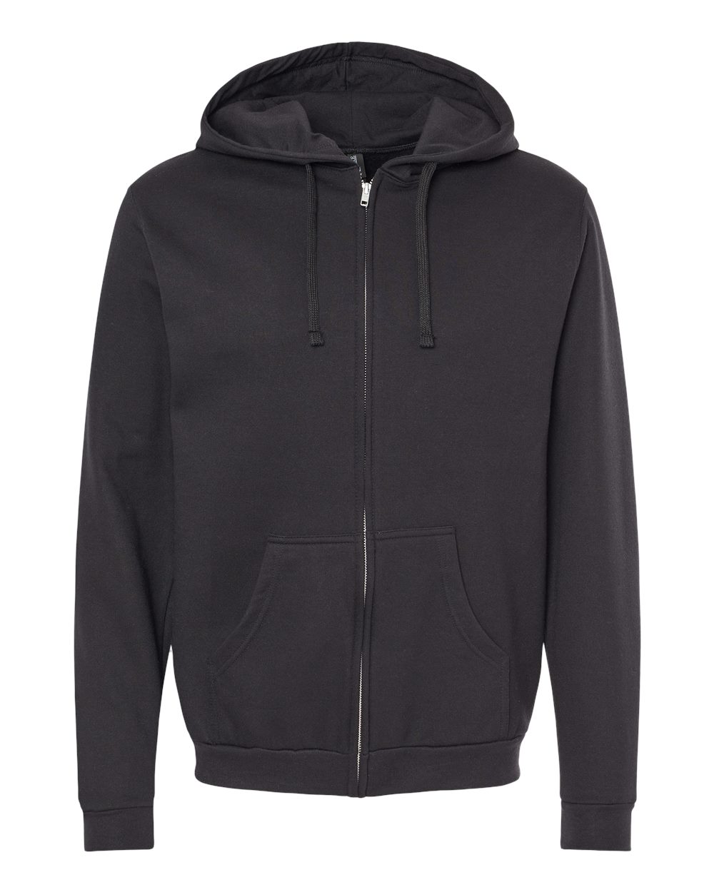 M&O Unisex Zipper Fleece Hoodie - 3331 - 3331M Black