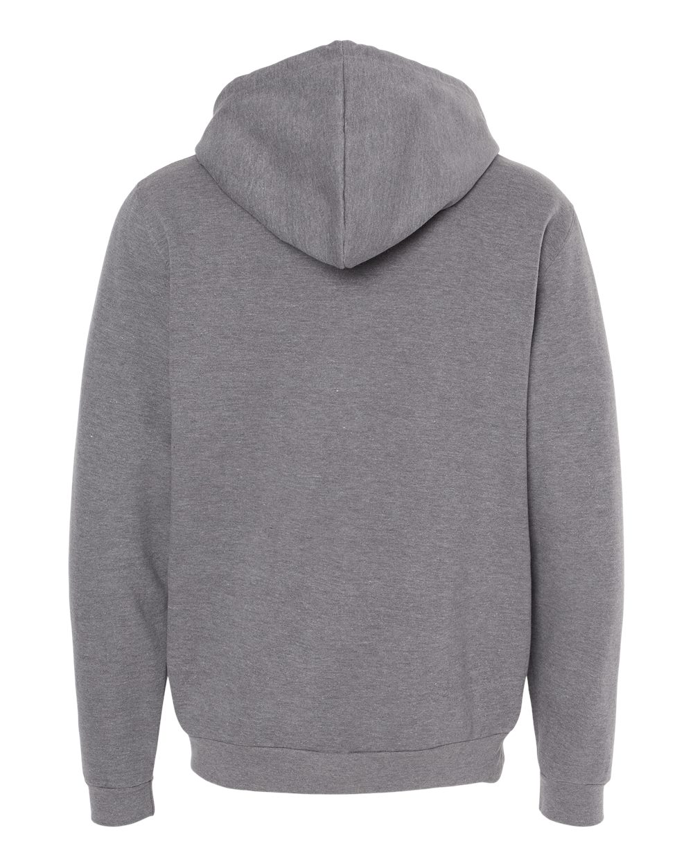 M&O Unisex Zipper Fleece Hoodie - 3331 - 3331M Heather Grey