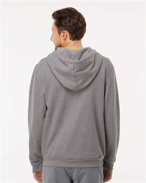 M&O Unisex Zipper Fleece Hoodie - 3331 - 3331M Heather Grey