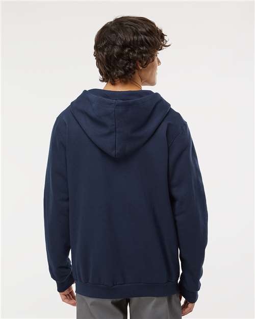 M&O Unisex Zipper Fleece Hoodie - 3331 - 3331M Navy