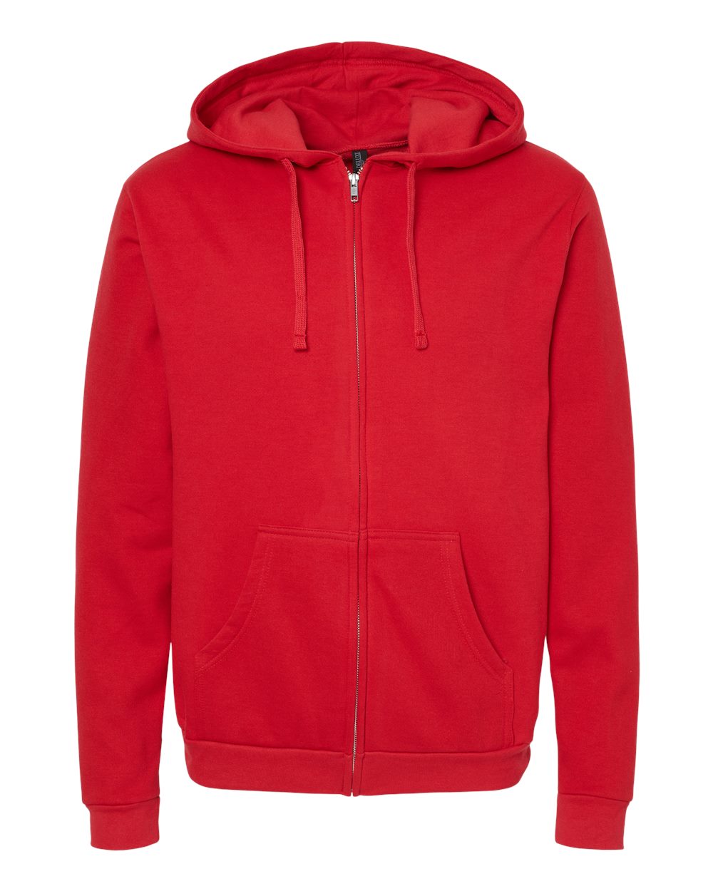 M&O Unisex Zipper Fleece Hoodie - 3331 - 3331M Red