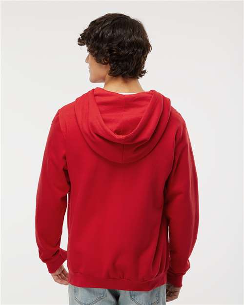 M&O Unisex Zipper Fleece Hoodie - 3331 - 3331M Red