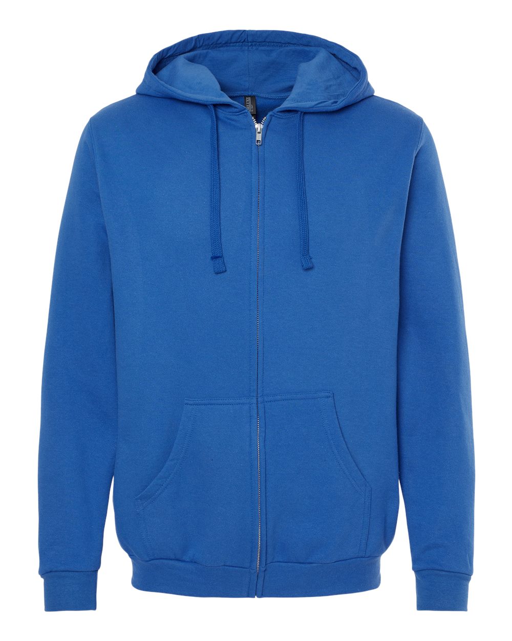 M&O Unisex Zipper Fleece Hoodie - 3331 - 3331M Royal