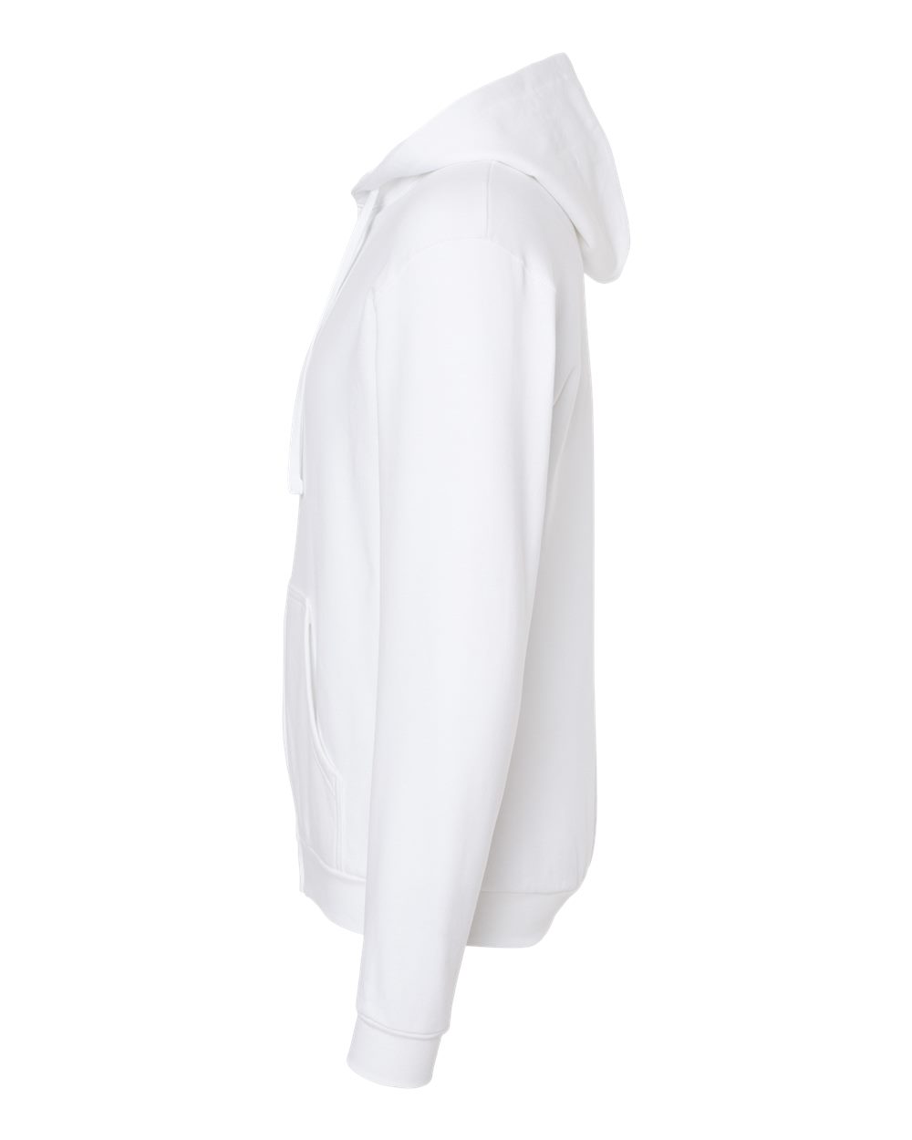 M&O Unisex Zipper Fleece Hoodie - 3331 - 3331M White