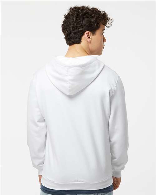 M&O Unisex Zipper Fleece Hoodie - 3331 - 3331M White