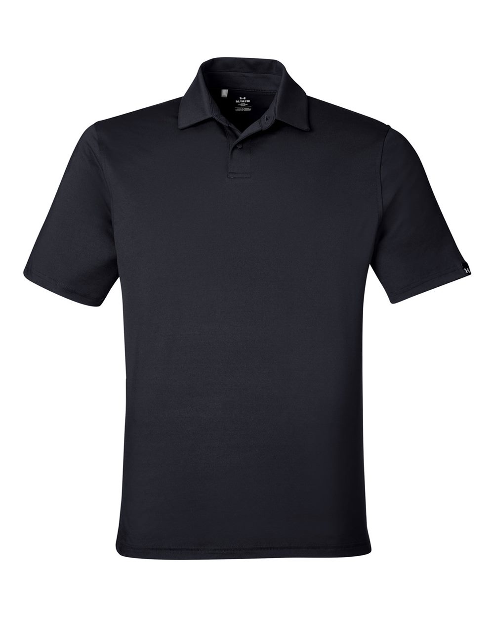 Under Armour Men's Recycled Polo - 1383255 Black- White