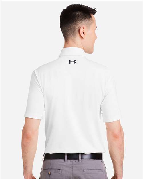 Under Armour Men's Recycled Polo - 1383255 White- White