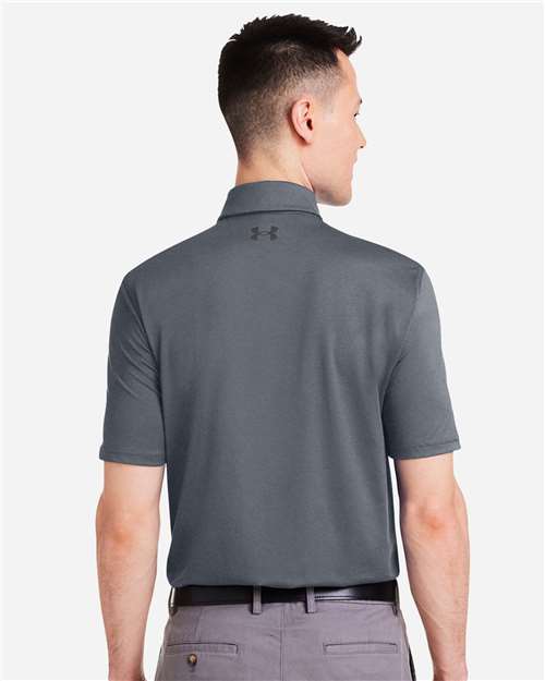 Under Armour Men's Recycled Polo - 1383255 Castlerock- White