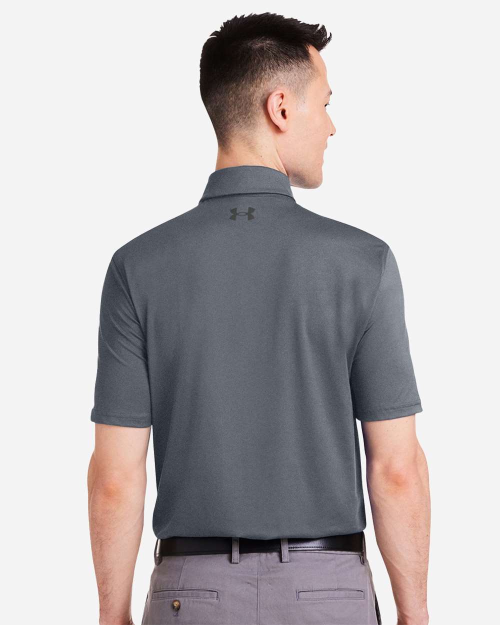 Under Armour Men's Recycled Polo - 1383255 Castlerock- White