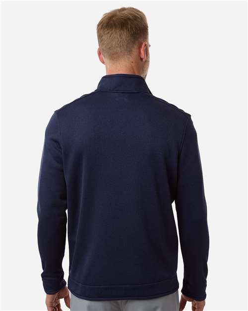 Under Armour Men's Storm Sweater Fleece Quarter-Zip Pullover - 1383256 Midnight Navy- White