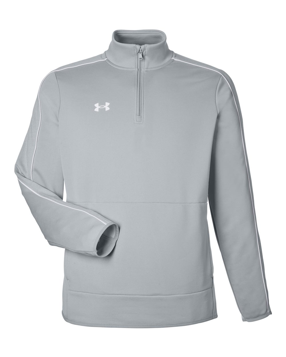 Under Armour Men's Command 2.0 Quarter-Zip Pullover - 1383260 Mod Grey- White
