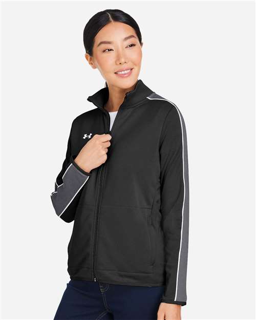 Under Armour Women's Command Full-Zip 2.0 Jacket - 1383272 Black- White